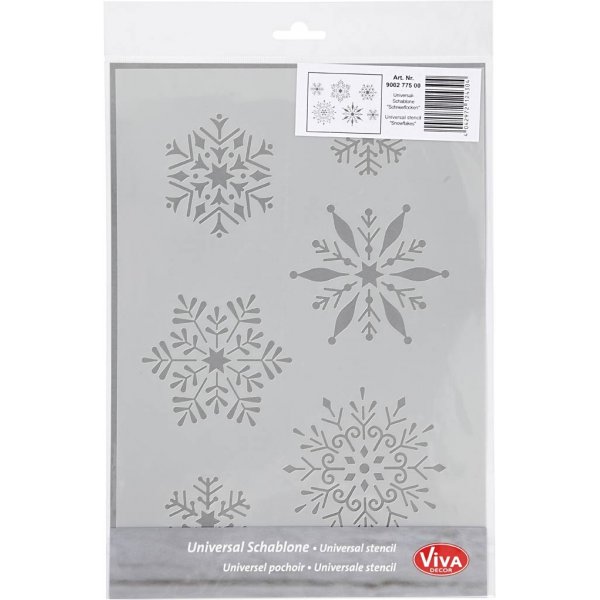 Sjabloon - sneeuwvlok - A4 Sjabloon - sneeuwvlok - A4