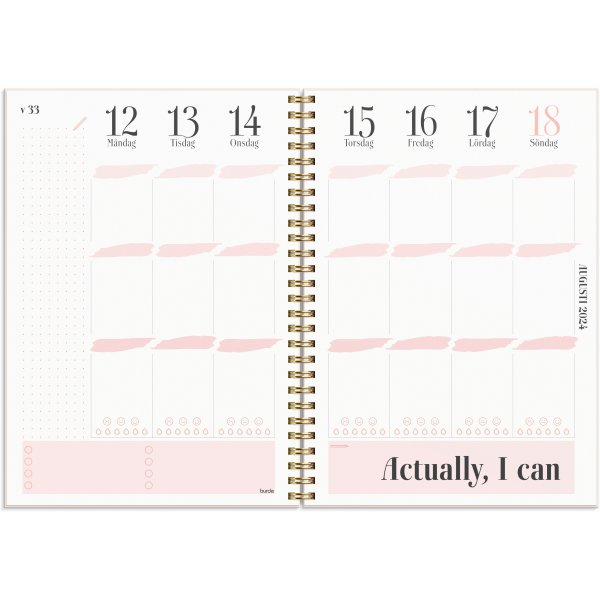 Kalender 24/25 - Life Planner Roze A5