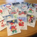 Klant imago Aquarelblok Gelijmd Ruw bos Bogen 300g - A4