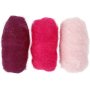 Gekaarde Wol - paars/roze harmonie - 3 x 10 gr