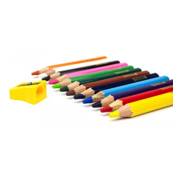 Kleurpotloden 1/2 Jumbo Sense - 12 potloden