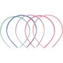 Diadeem - 8 mm - gemengde kleuren - 5 st