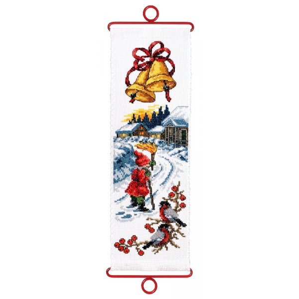 Borduurpakket Minivepa - Kerstman met fakkel