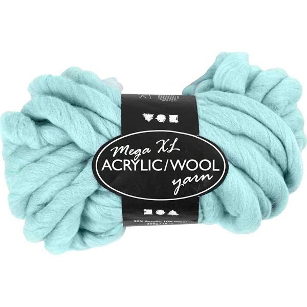 XL Acrylgaren met Wol - 300 g - Turkoois