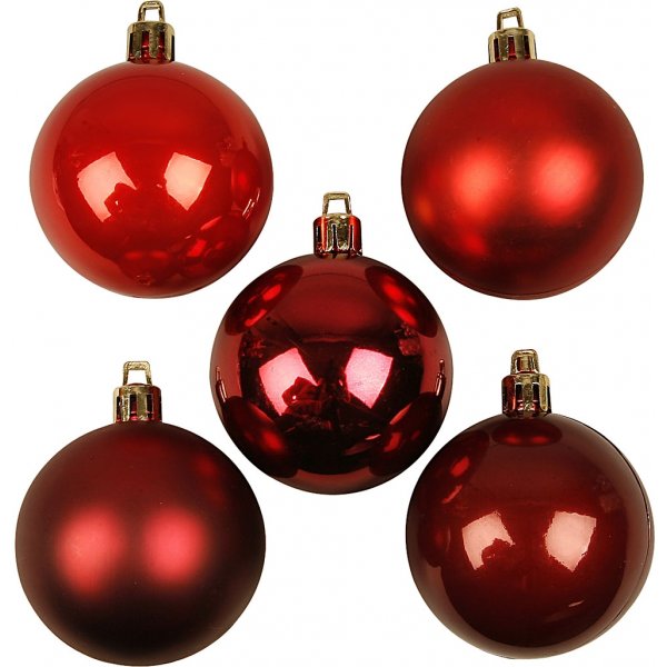 Kerstboomballen - rode harmonie - Ø6 cm - 20 st Kerstboomballen - rode harmonie - Ø6 cm - 20 st