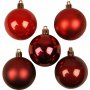 Kerstboomballen - rode harmonie - 6 cm - 20 st
