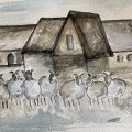 Klant imago Aquarelblok Gelijmd Ruw bos Bogen 300g - A4