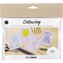 Mini DIY Kit Kleurplaat, Monster