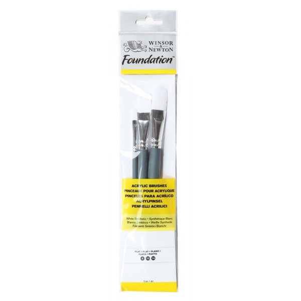 Synthetische penselenset W&N Foundation Acryl - Nr. 2