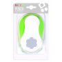 Punchbloem 5 cm - Groen/wit Punchbloem 5 cm - Groen/wit