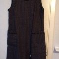 Klant imago Katoenstof "Dots small" Zwart - 147 cm
