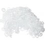 Krullend poppenhaar - wit - 15 gr