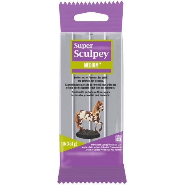 Sculpey Clay Super Medium Blend 450g - Grijs