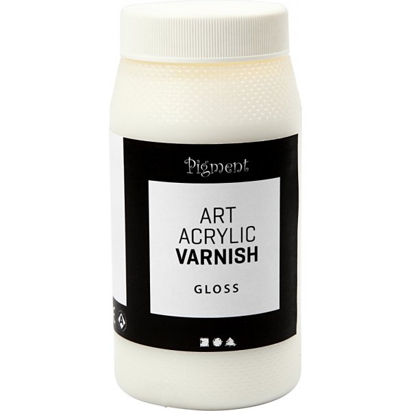 Art Acrylic eindvernis - Glanzend transparant - wit - 500 ml Art Acrylic eindvernis - Glanzend transparant - wit - 500 ml