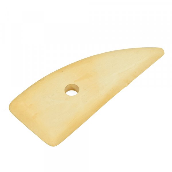 Boetseergereedschap hout 115 x 50 mm - onbehandeld 1 st. half rond