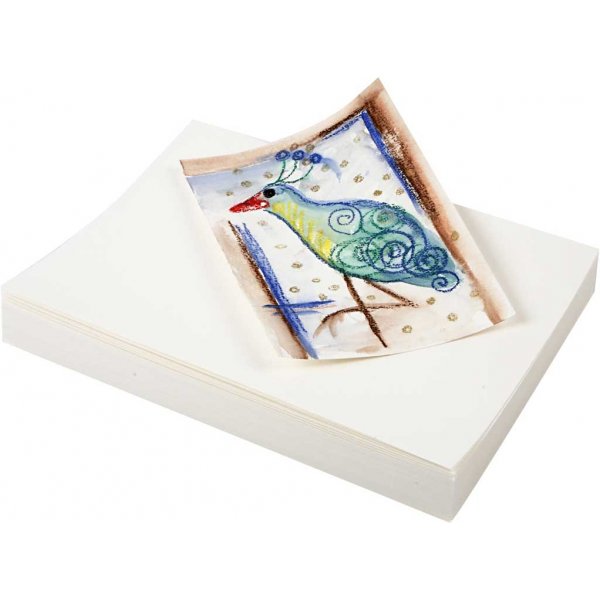 Aquarelpapier - wit - A5 - 200 gr - 100 vellen Aquarelpapier - wit - A5 - 200 gr - 100 vellen