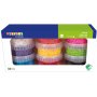 Tube kralen set 9 potjes - Diverse kleuren