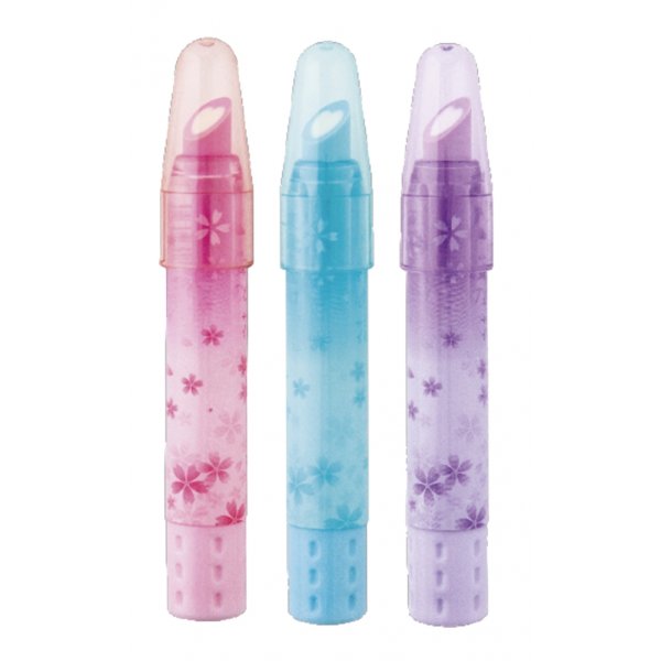 Gommen in lippenstiftformaat, 3-pack Gommen in lippenstiftformaat, 3-pack