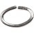 Ovale ringen - verzilverd - 50 st