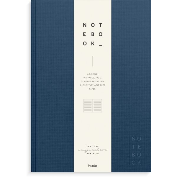 Notitieboekje - Textiel - Gelinieerd A4 - Hardcover
