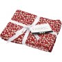 Patchworkstof - rood - 4 st