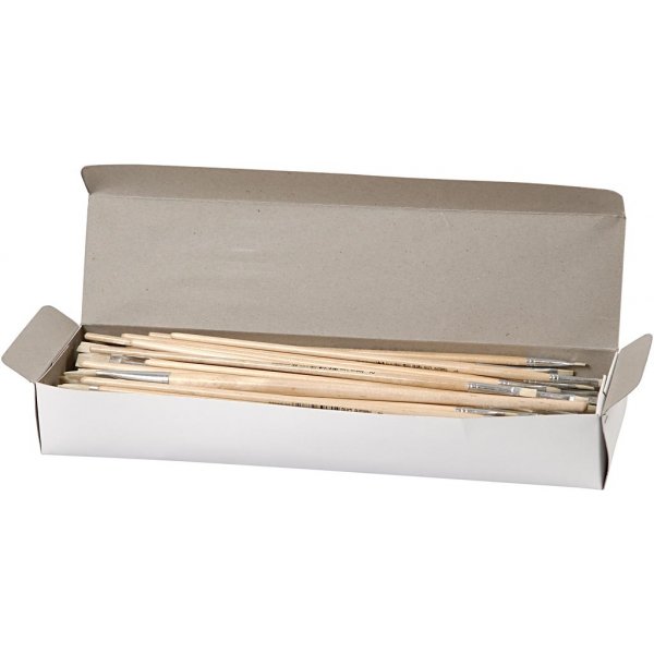 Natur Line Penselen - nr. 1+2+4+8+14+20 - bord - 64 st Natur Line Penselen - nr. 1+2+4+8+14+20 - bord - 64 st