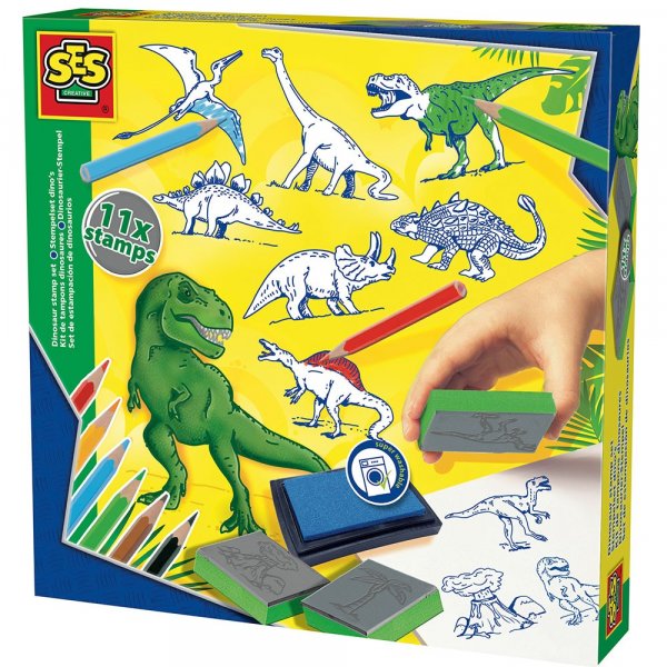 Stempelset - dinosaurussen