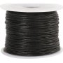Leren koord - zwart - 1 mm - 50 m