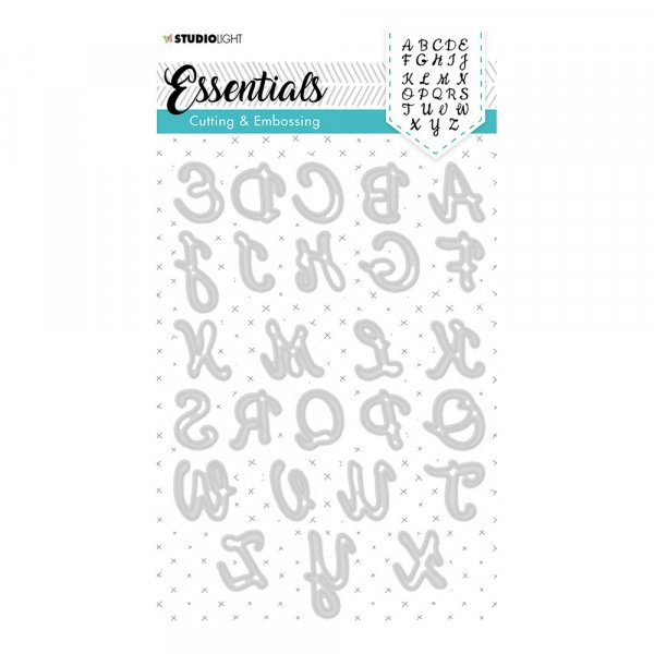Metalen stencils Letters 22mm - 17 delen
