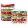 Decoratief lint met kerstmotief - 12 x 3 m