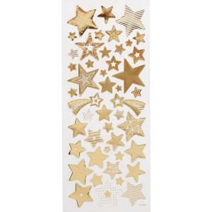 Stickers - goud - sterren - 10 x 24 cm Stickers - goud - sterren - 10 x 24 cm
