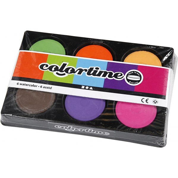 Waterverf - Ø44 cm - complementaire kleuren Waterverf - Ø44 cm - complementaire kleuren