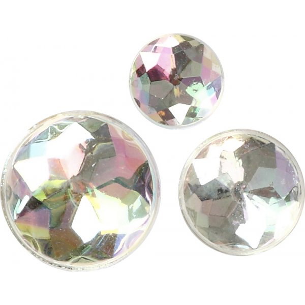 Halve parels - kristal - 40 st