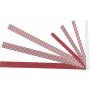 Sterstroken - rood - wit - 6,5+11,5 cm - 60 stroken