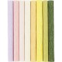 Crpepapier - pastelkleuren - 8 vellen