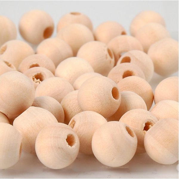 Houten kralen - 10 mm - 40 st
