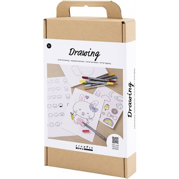 DIY Kit Draw - pastelkleuren - Gemengde figuren DIY Kit Draw - pastelkleuren - Gemengde figuren
