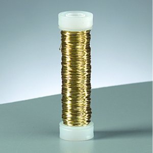 Koperdraad ø 0,18 mm - goud metallic 25 m Koperdraad ø 0,18 mm - goud metallic 25 m