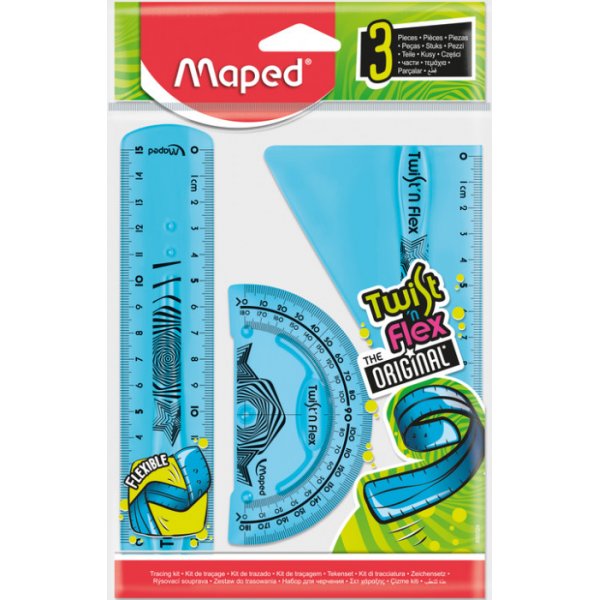 Liniaalset - Maped - Twistn Flex Set Mini 3-delig