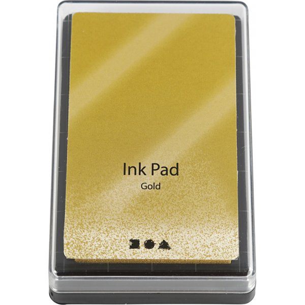 Stempelkussen - 9 x 6 cm - goud Stempelkussen - 9 x 6 cm - goud