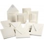 Passepartoutkaart - gebroken wit - Inhoud kan variren - 50 sets
