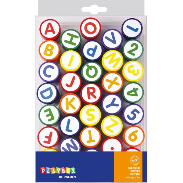 Stempels - letters & cijfers - 35 st