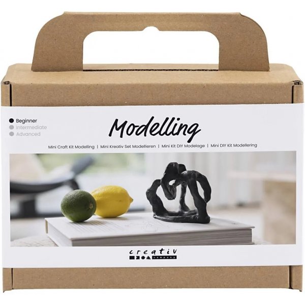Mini DIY Kit Modelleren, zwart, Beeldhouwen