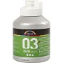 Schoolverf Acryl - Metallic - zilver - metallic - 500 ml
