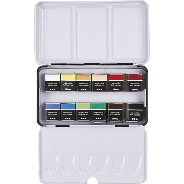 Art Aqua aquarelverf - standaardkleuren - 12 st