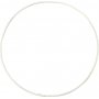 Metalen ring - wit - 20 cm - 5 st