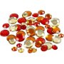 Strasstenen - rode harmonie - Rond - 6+9+12 mm - 360 st