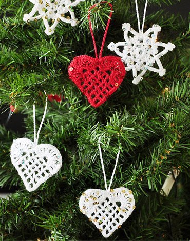 Haakpatroon - Gehaakte placemat, servetring, ronde en vierkante mand, kerstboomversiering Haakpatroon - Gehaakte placemat, servetring, ronde en vierkante mand, kerstboomversiering