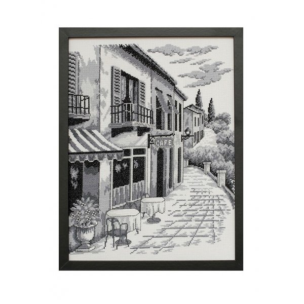 Borduurpakket Canvas - De wandeling