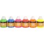 Schoolverf - Acryl - Neon - neonkleuren - 6 x 500 ml